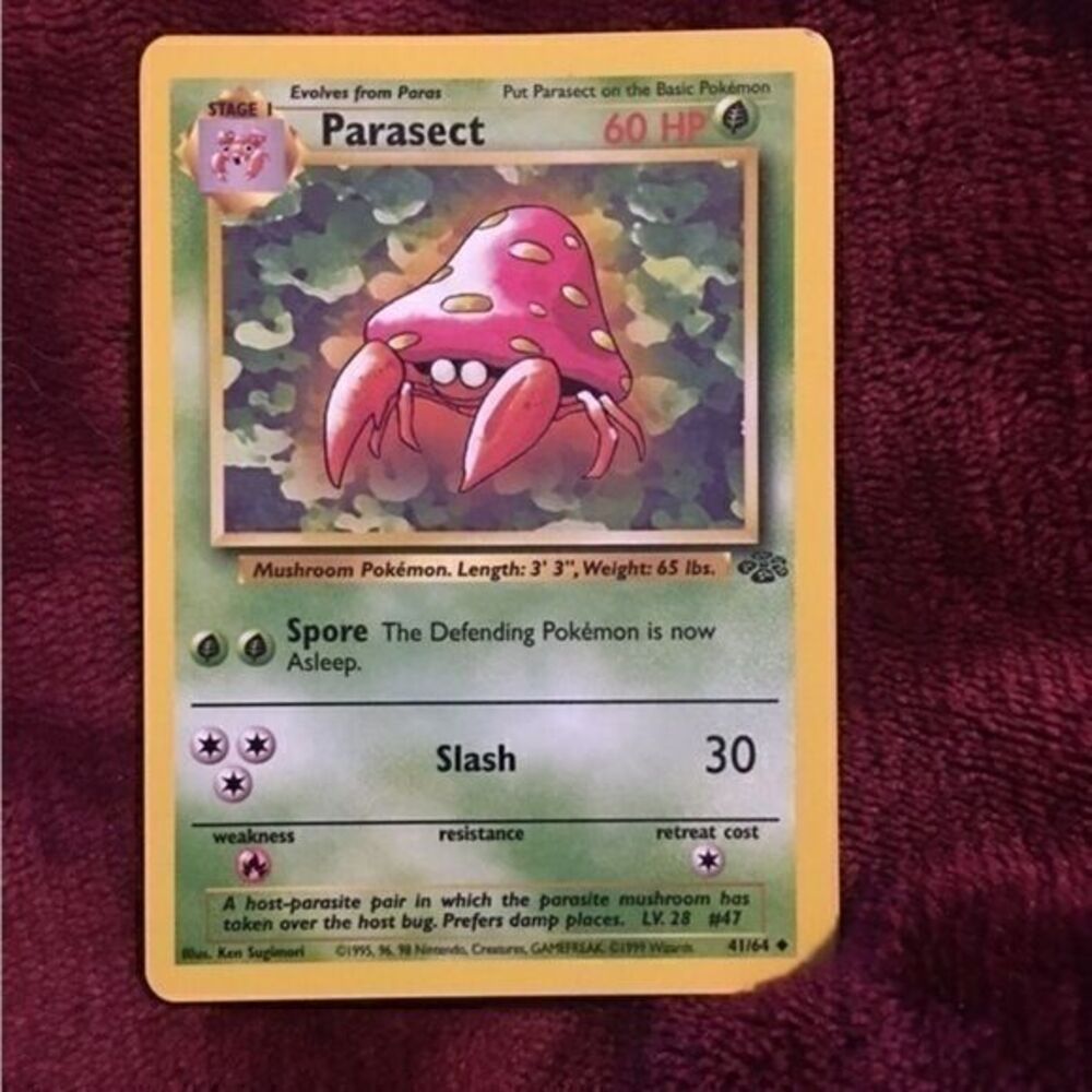 Parasect Pokémon Card Pokémon Card Pokémon Card Pokémon Card Pokémon Card